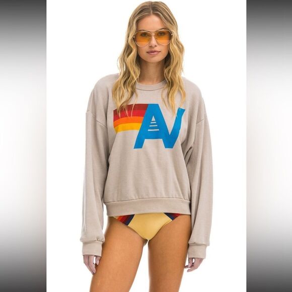 AVIATOR NATION Sand Logo Sweatshirt - Picture 1 of 6